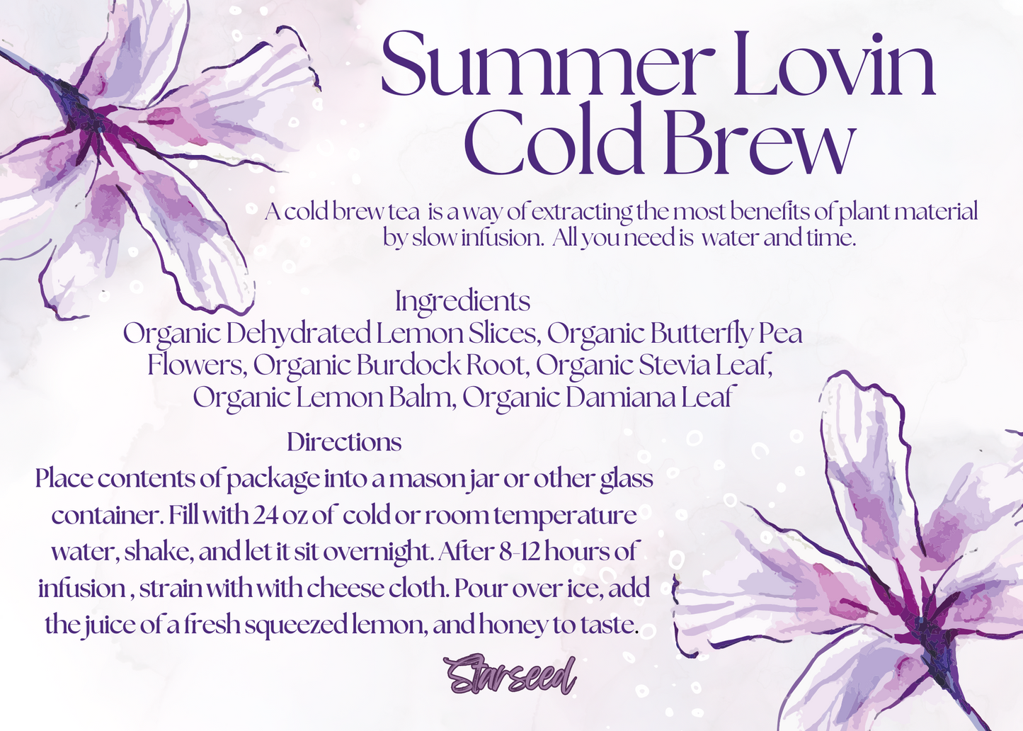 Summer Lovin Cold Brew Tea
